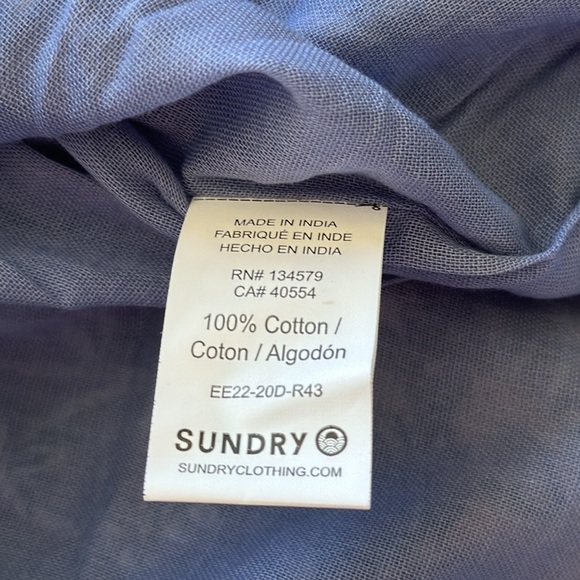 EVEREVE floral flounce skirt color Chambray pink and blue sz 1 junior. - Picture 7 of 7